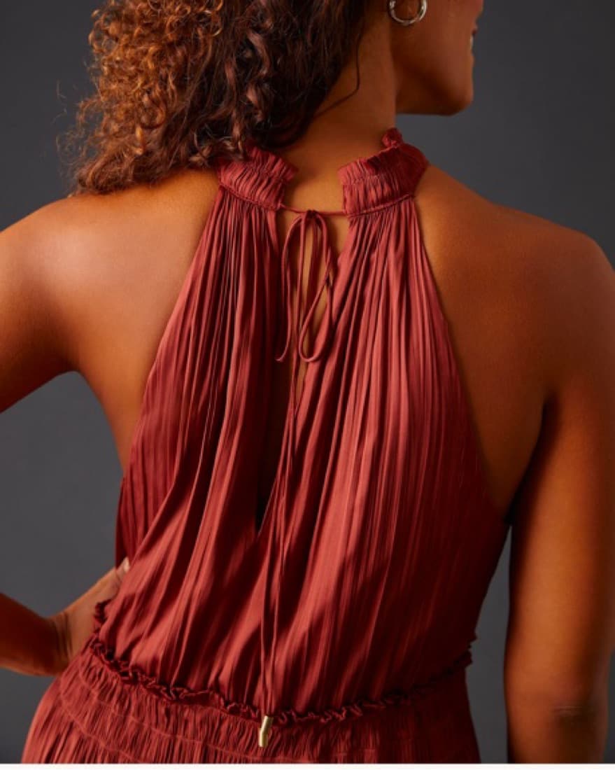 Anthropologie - Tiered Halter Dress - Image 4
