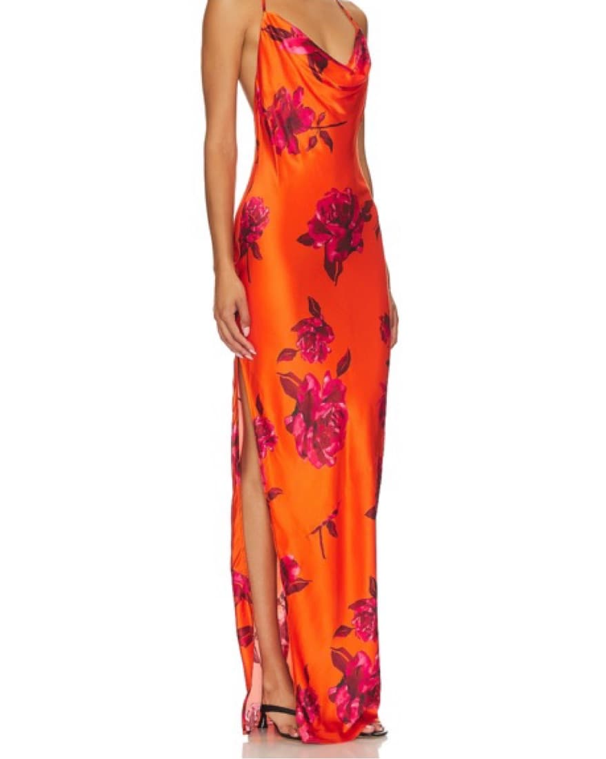 Vibrant Floral Halter Maxi Dress-revolve - Image 2