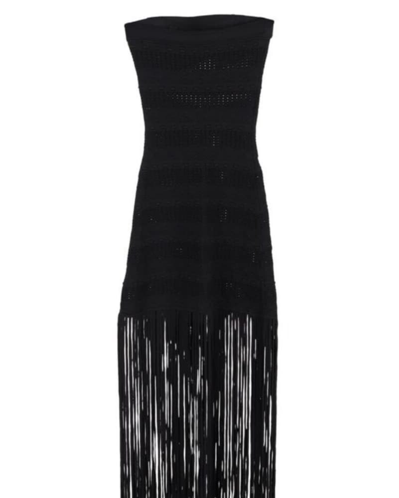 Sandro Maldives Knit Fringe Dress - Image 2