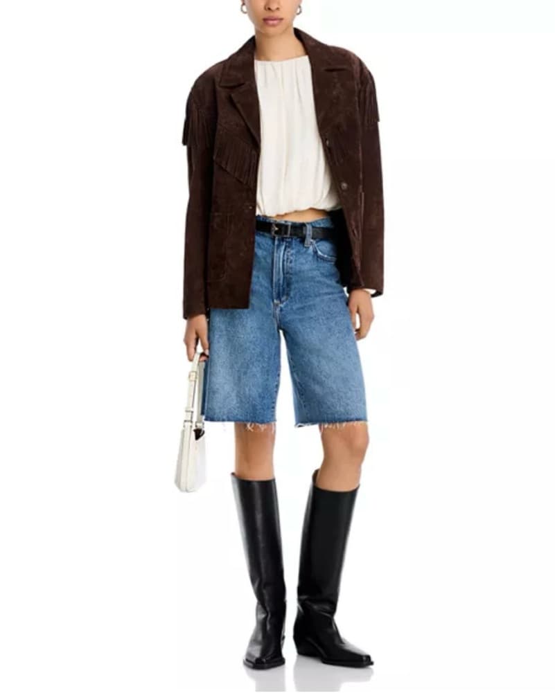 Faux Suede Fringe Jacket  - Image 3