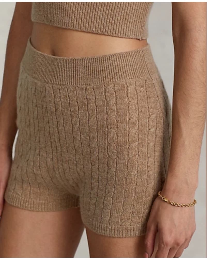Ralph Lauren Cable Knit Sweater Shorts - Image 1