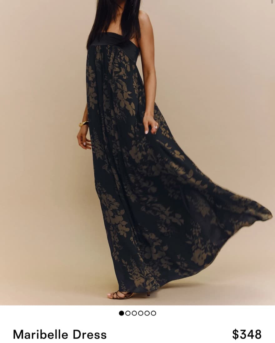 Strapless Reformation Dress  - Image 2