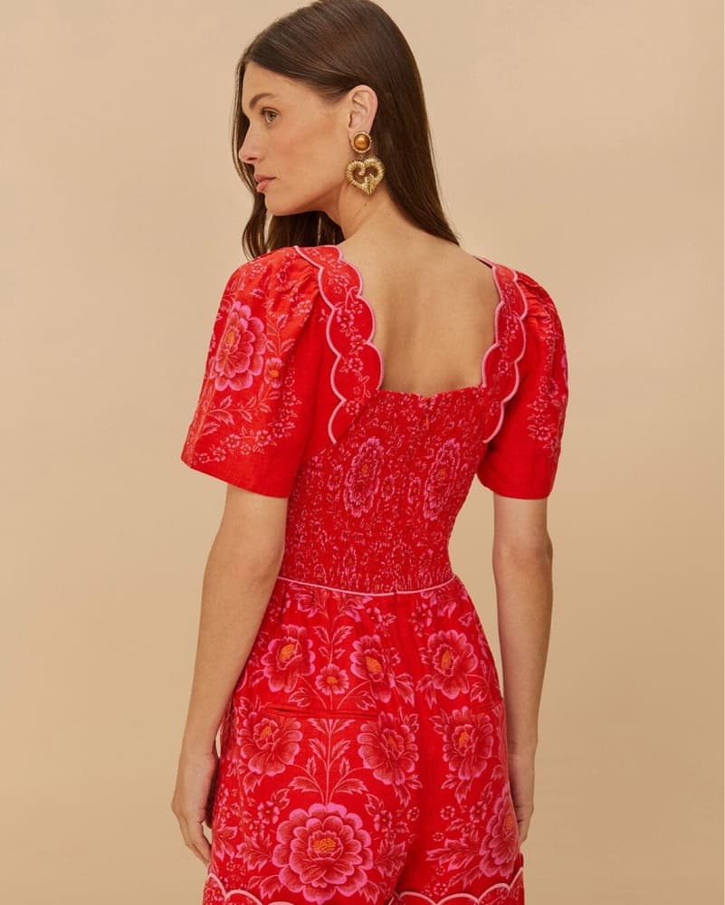 Farm Rio Red Romper  - Image 2