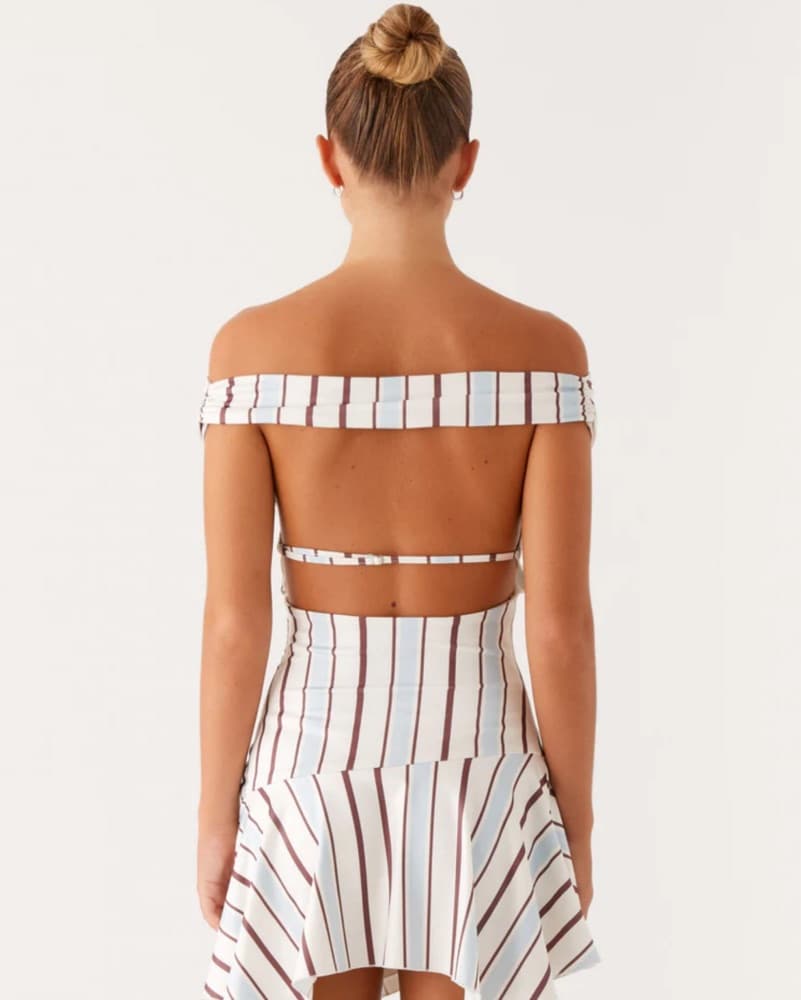 PepperMayo Stripe Mini Dress - Image 6