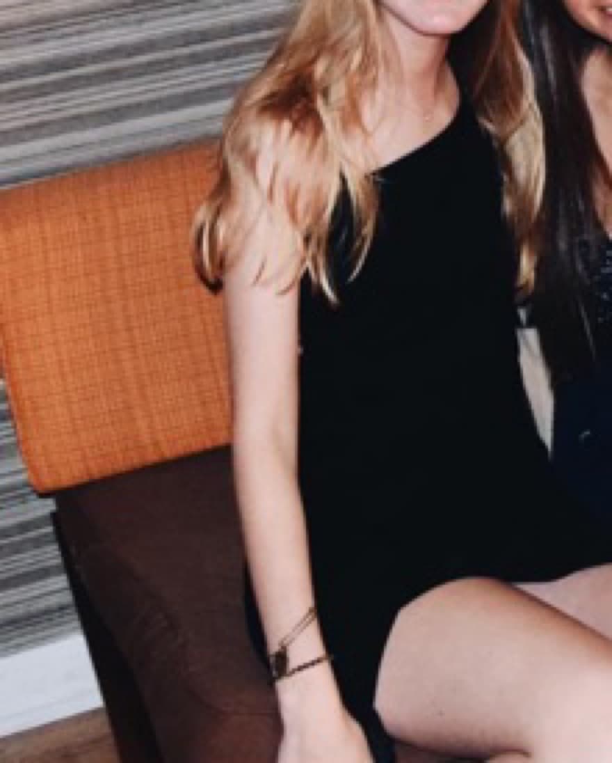 Black envelope bottom mini dress - Image 2