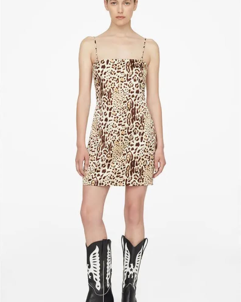 Anine Bing Valentine Cheetah Print Dress - Image 1