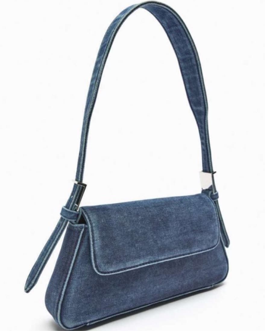 Denim Shoulder Bag - Image 3