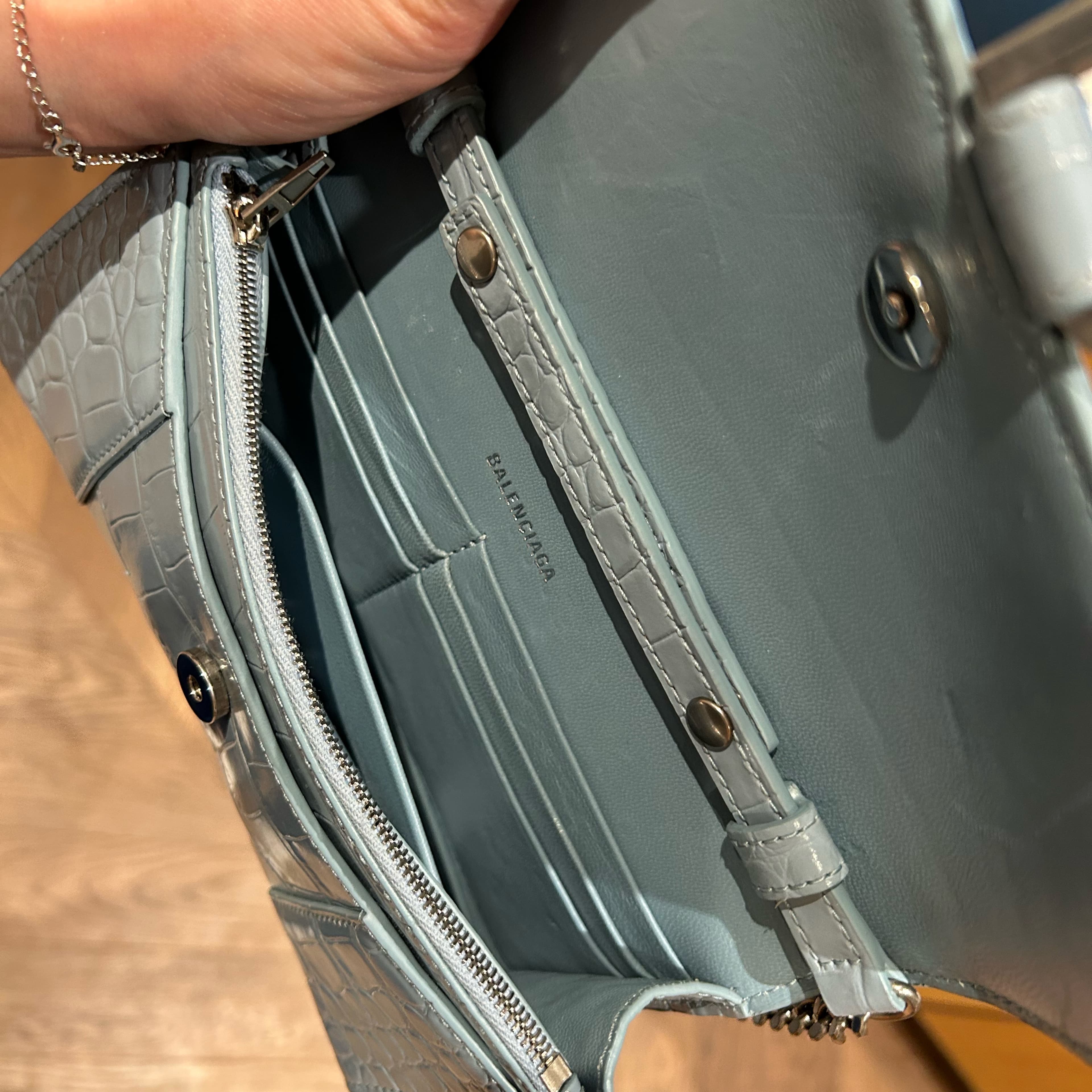 Balenciaga Hourglass Croc Bag - Image 2