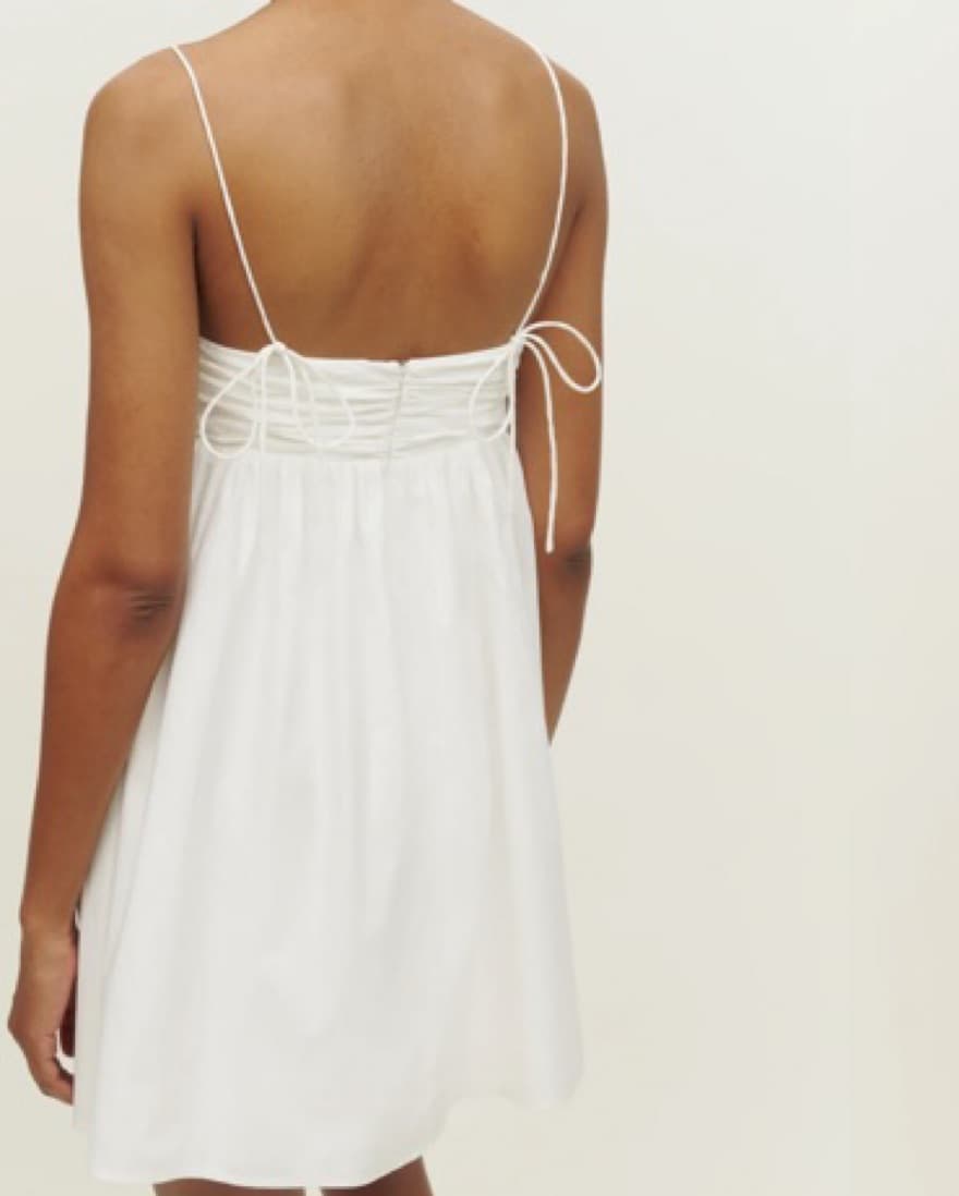 Reformation White Mini Dress - Image 2