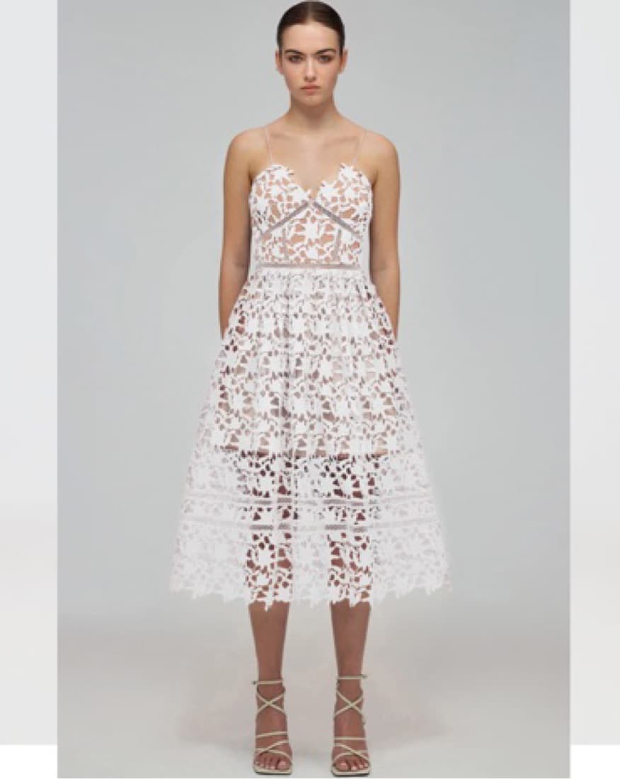 Self-Portrait Azaelea Dress White - Image 1
