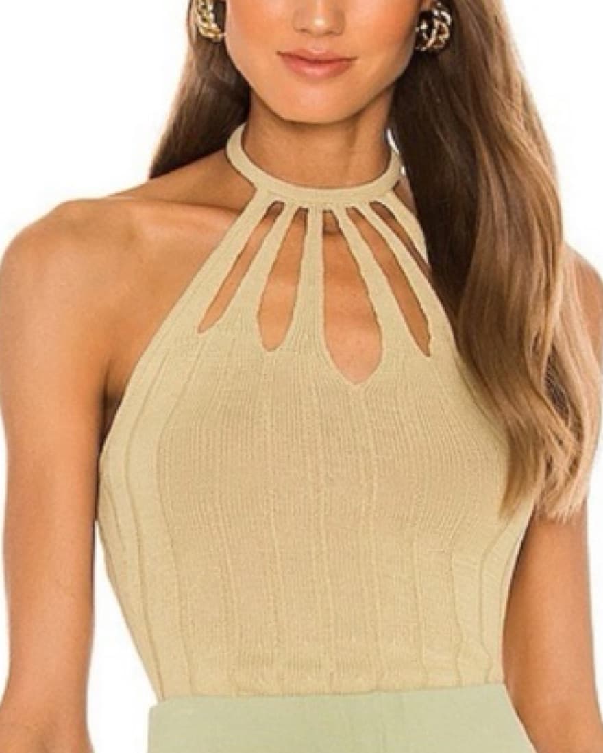 Cult Gaia Elsie knit halter top - Image 2