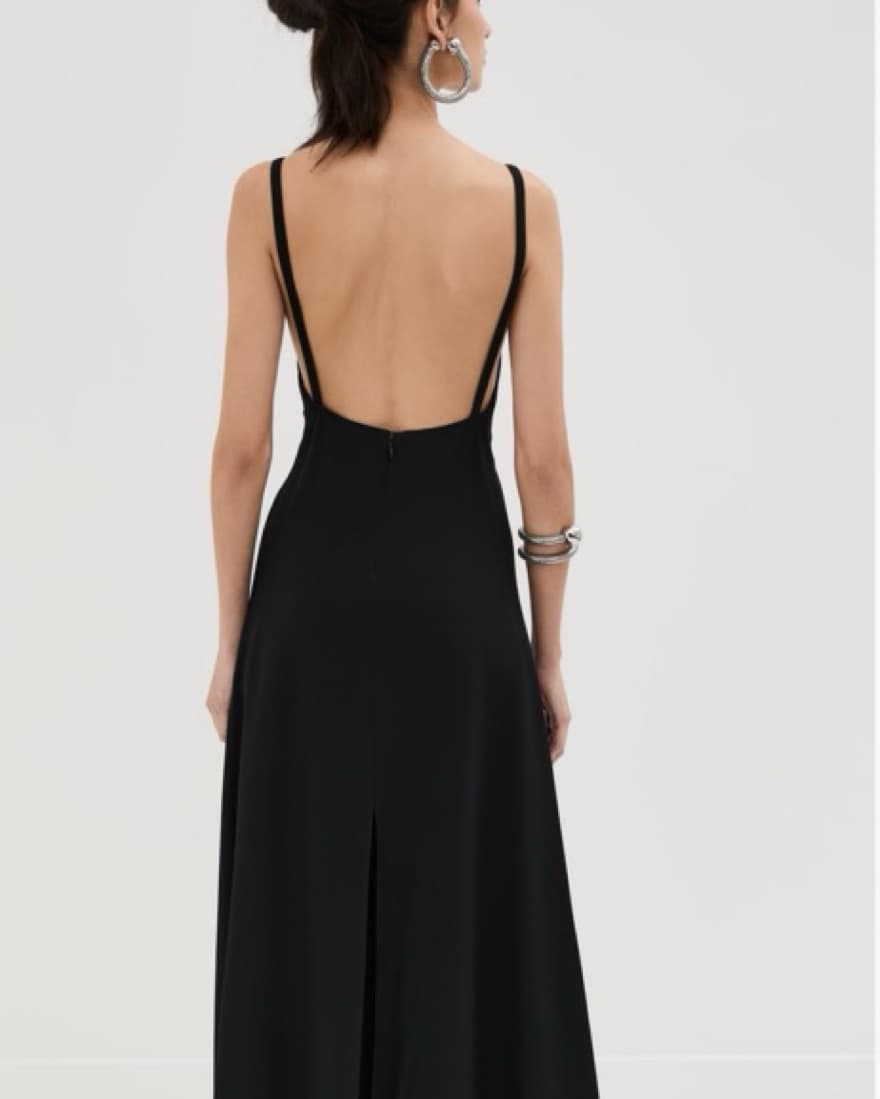 Paco Rabanne Long Black Dress  - Image 4