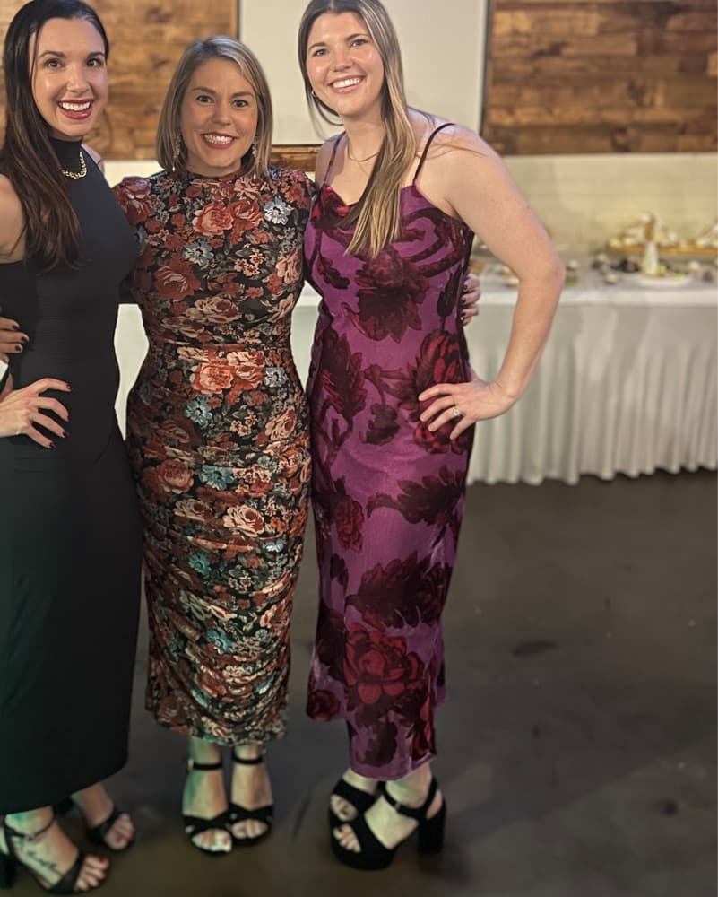 RHODE Pink Floral Velvet Dress - Image 2