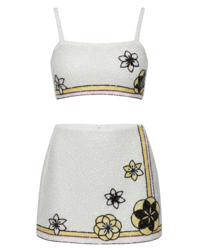 White Beaded Oceanus Set - Image 4