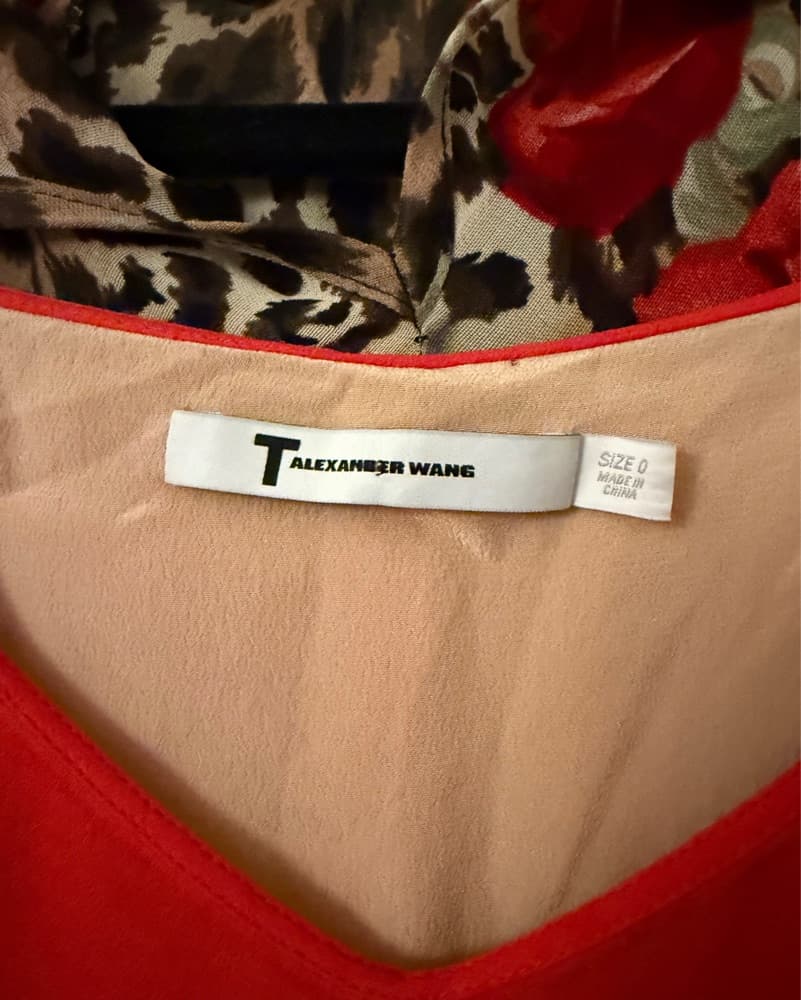 Alexander Wang Red Slip Midi Dress - Image 2
