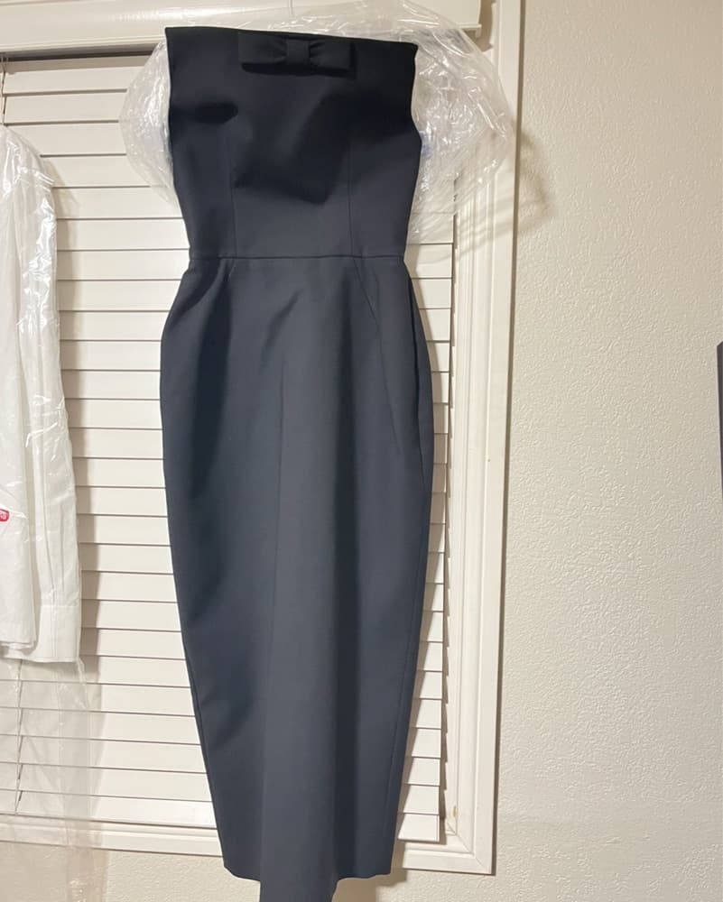 Helsa The S Curve Corset Bow Midi Dress - Image 4
