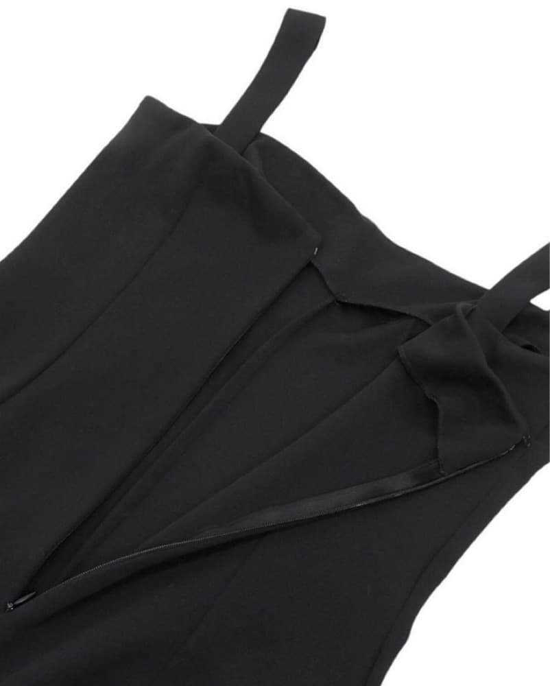 Dolce & Gabbana Black Bodycon Midi Dress - Image 4