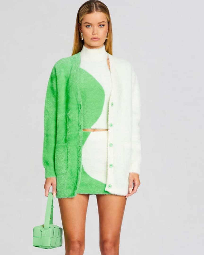 REVOLVE WINNIE GREEN WHITE SET - Image 5