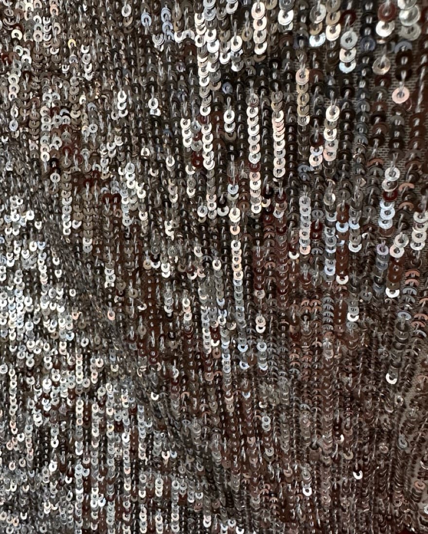 Sequin Gold Mini Dress Size XS - Image 3