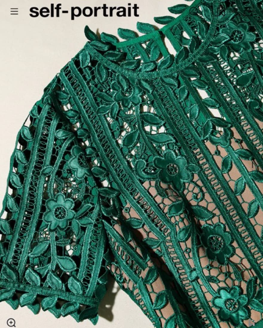 Green Lace Midi Dress - Image 4