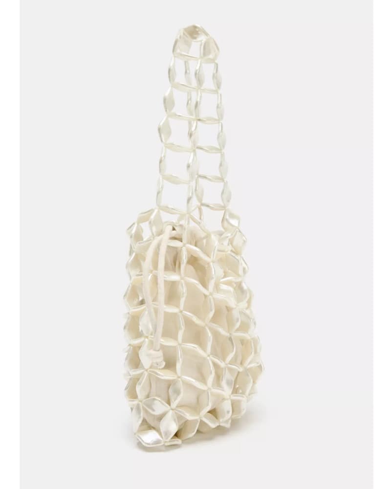 Zara Mother Of Pearl Bucket Bag - Image 4