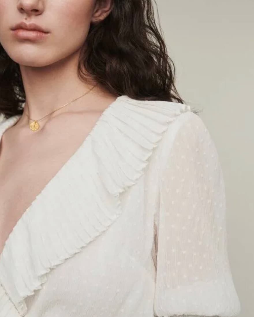 Maje Lusty Crossover Tie Top - Image 4
