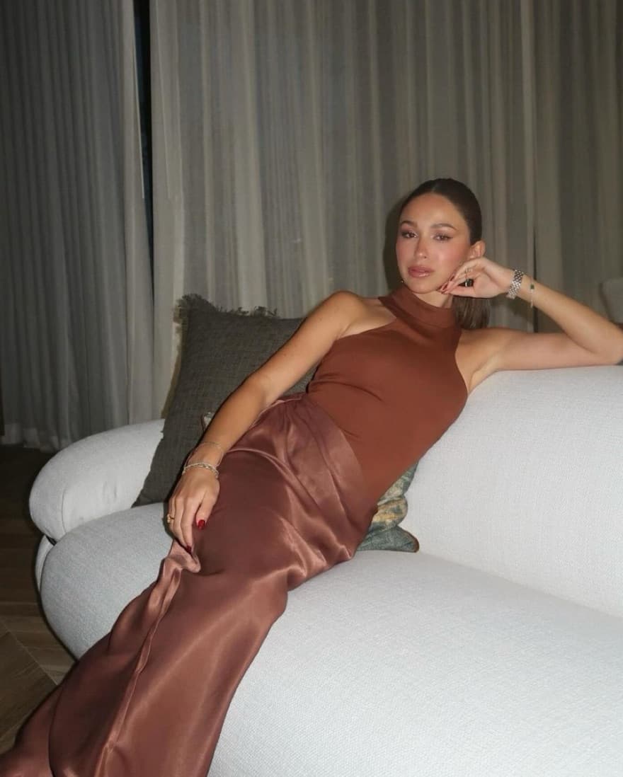 Maxi Brown Dress - Image 3