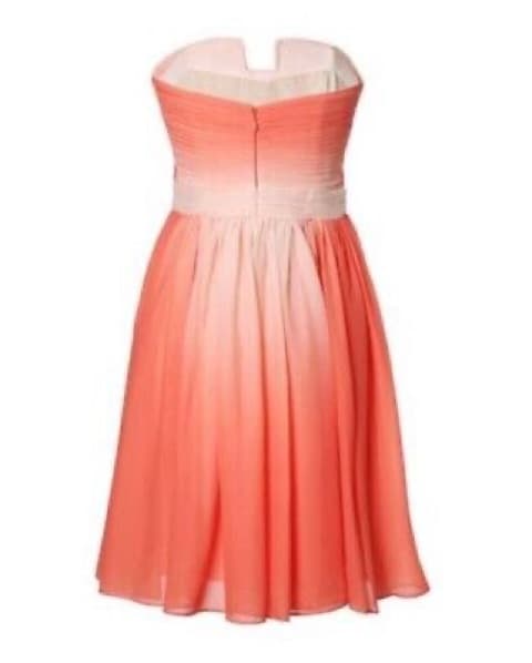 Halston Heritage Ombre Orange Dress - Image 4