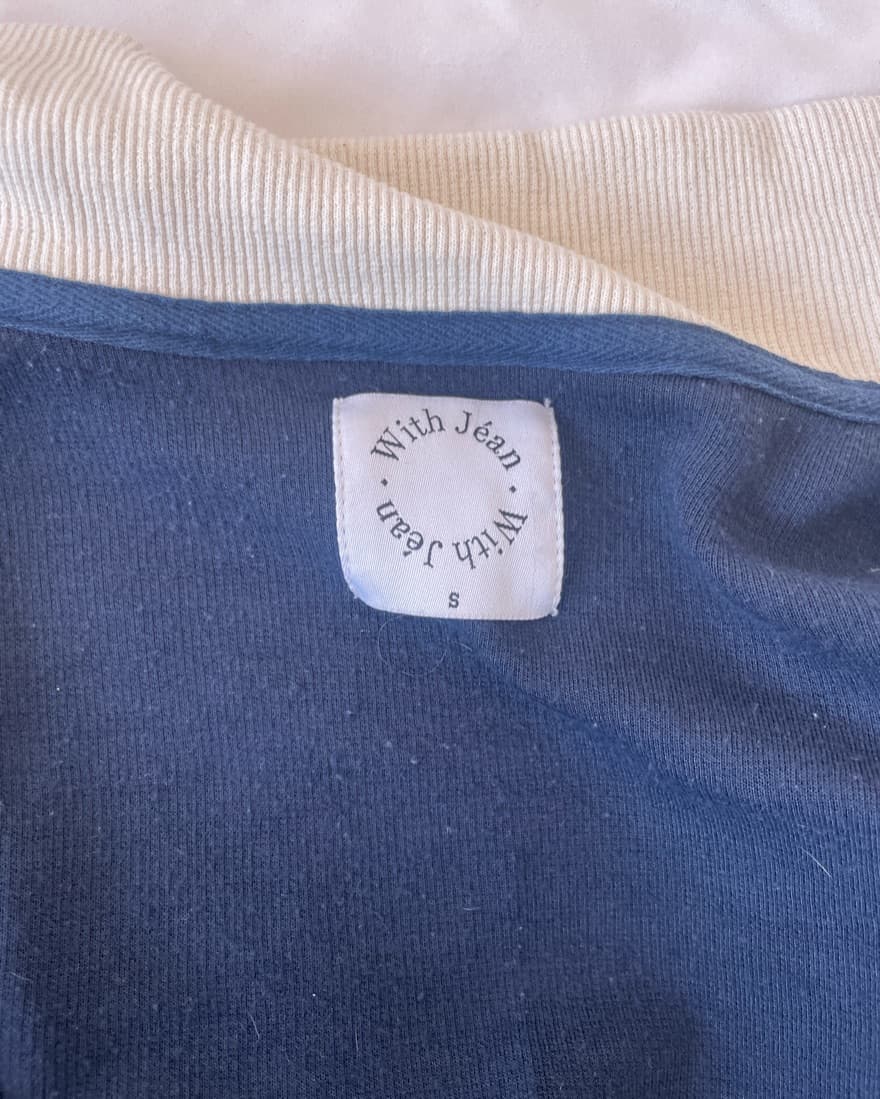 With Jean MVP Track Jacket In Blue Cream - Image 6