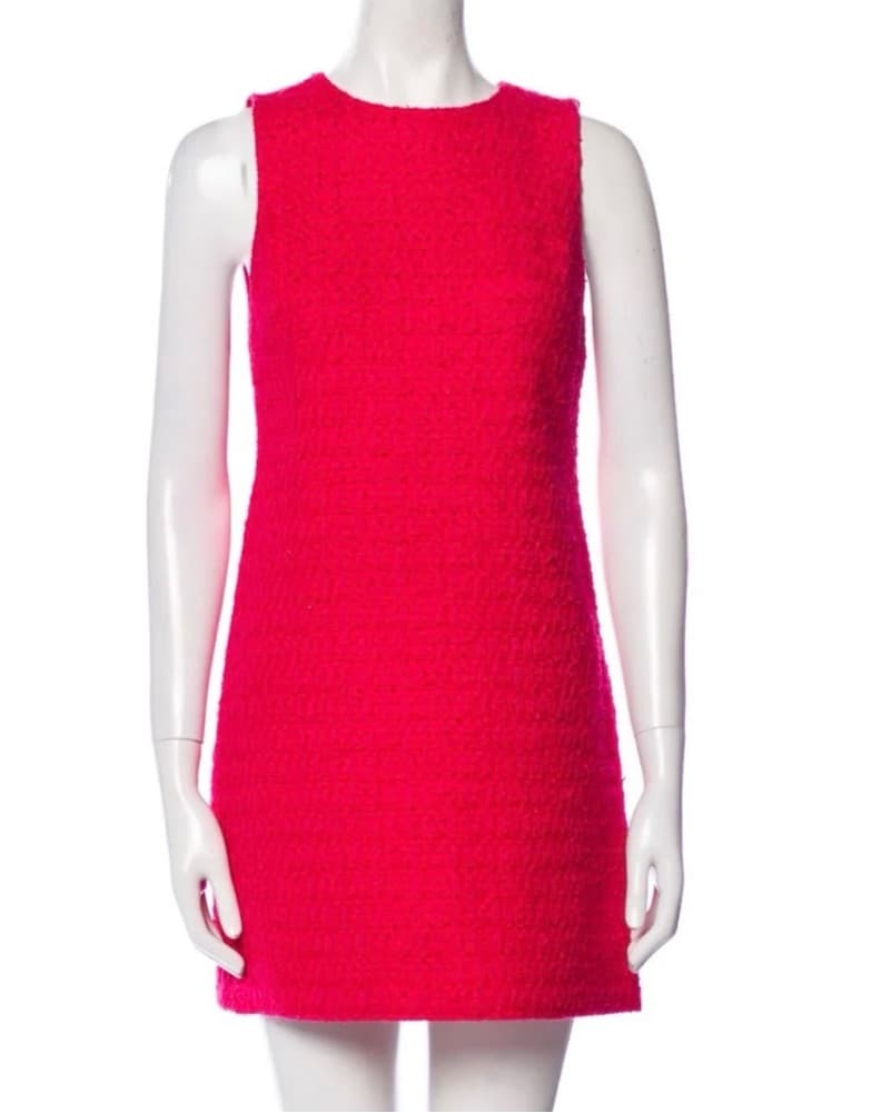 Vibrant Fuchsia Sleeveless Shift Dress - Image 1