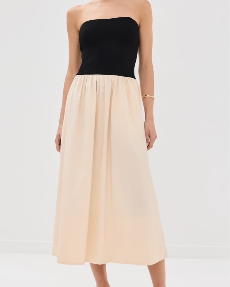 Monochrome Midi Dress - Image 1