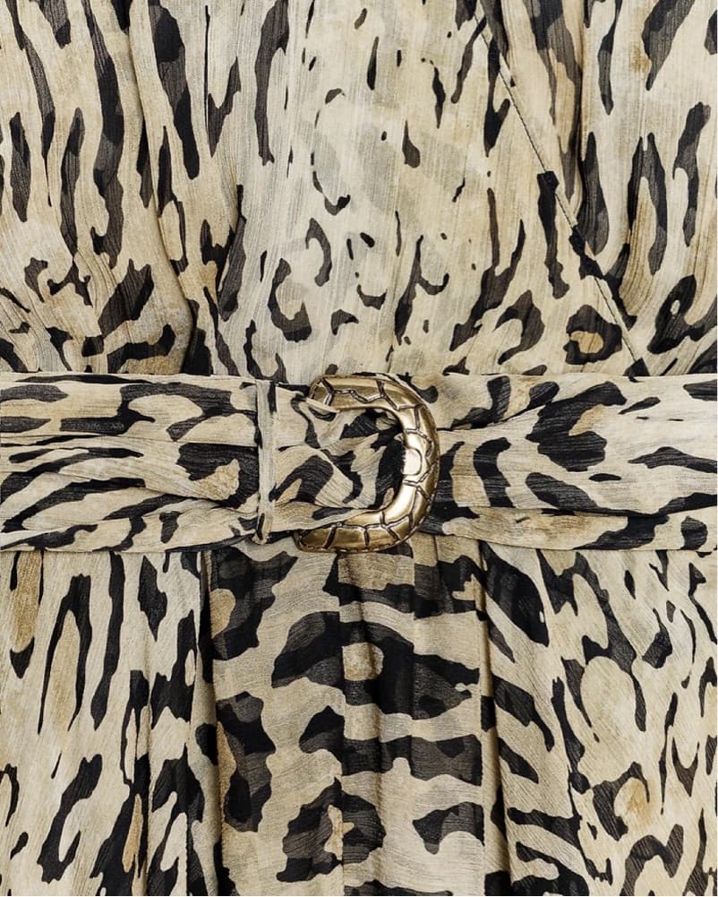 Zara Leopard Wrap Dress - Image 3