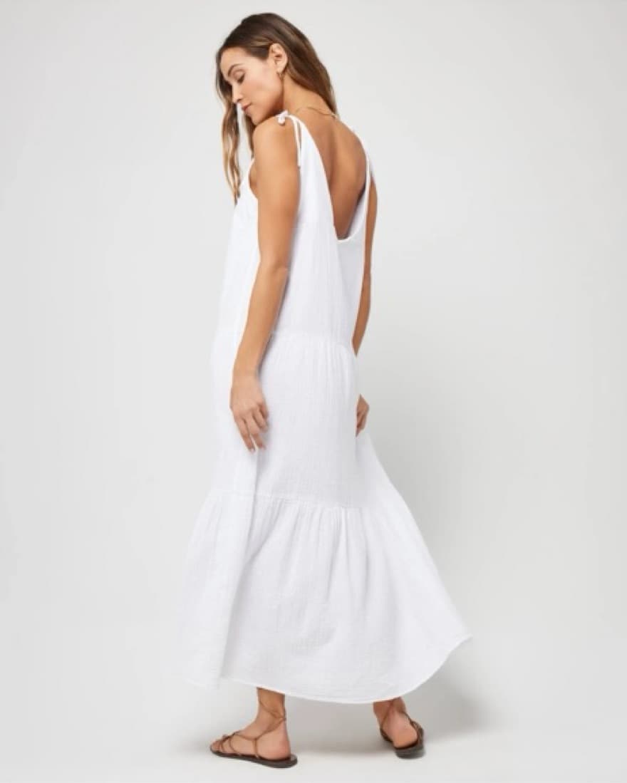 Lspace Ava White Dress - Image 2