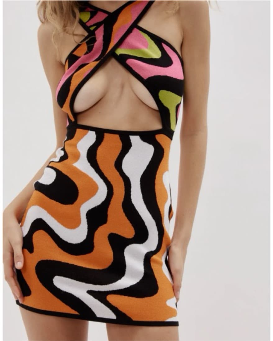 JoosTricot Multicolor Mini Dress - Image 4