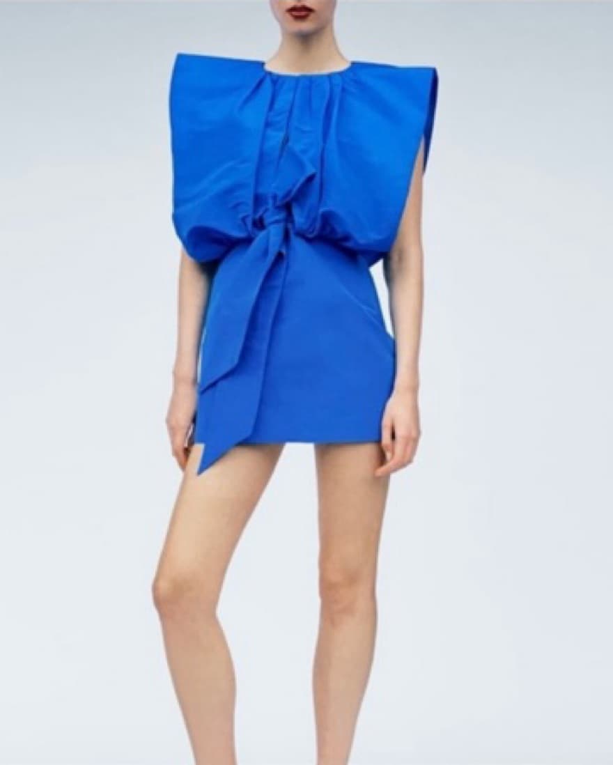 Zara Blue Mini Dress  - Image 2
