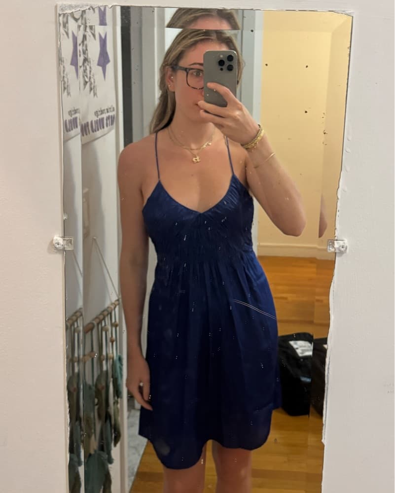 Blue Slip Dress - Image 1