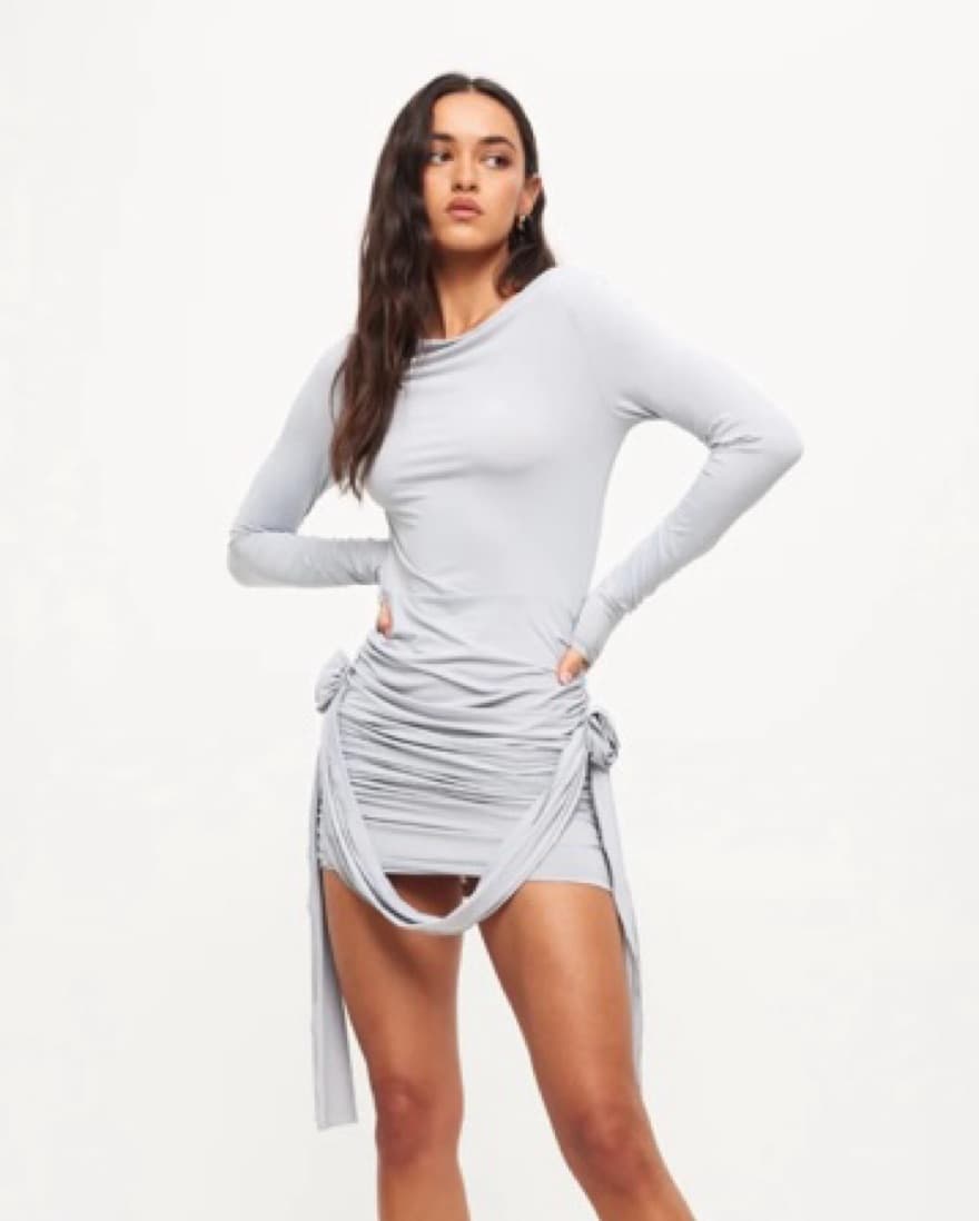 Lioness Dress Grey XS - Image 3