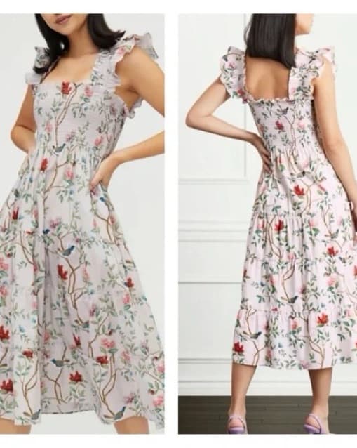 Hill House Enchanting Floral Midi Dress - Image 1