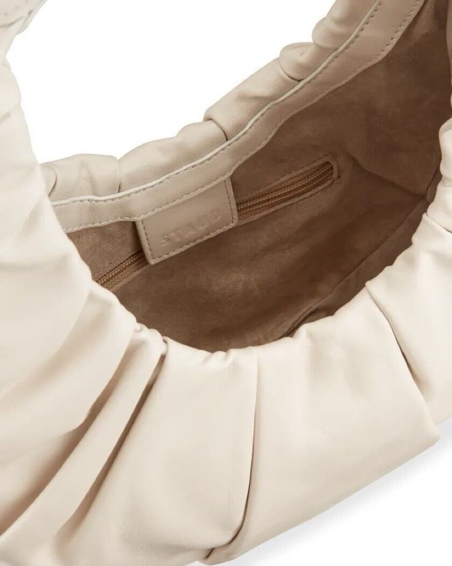 Staud Soft Moon Bag in Cream - Image 4