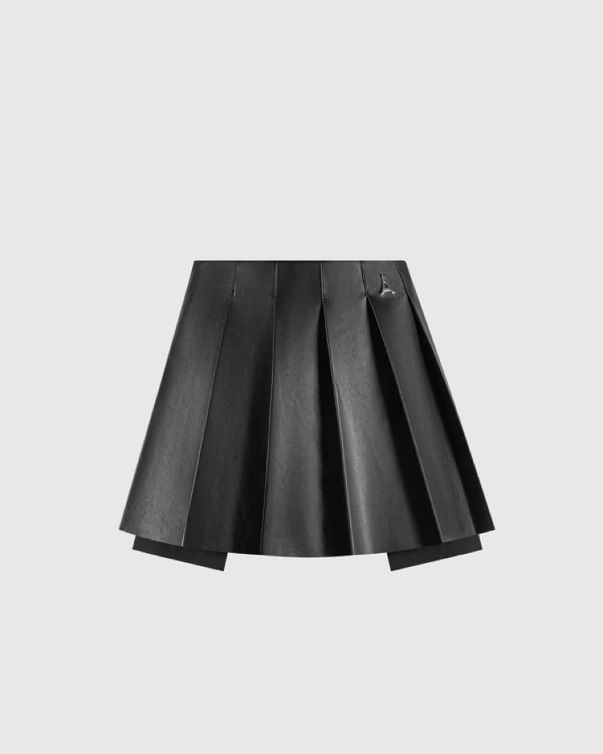Black Vegan Leather Skirt!! - Image 2