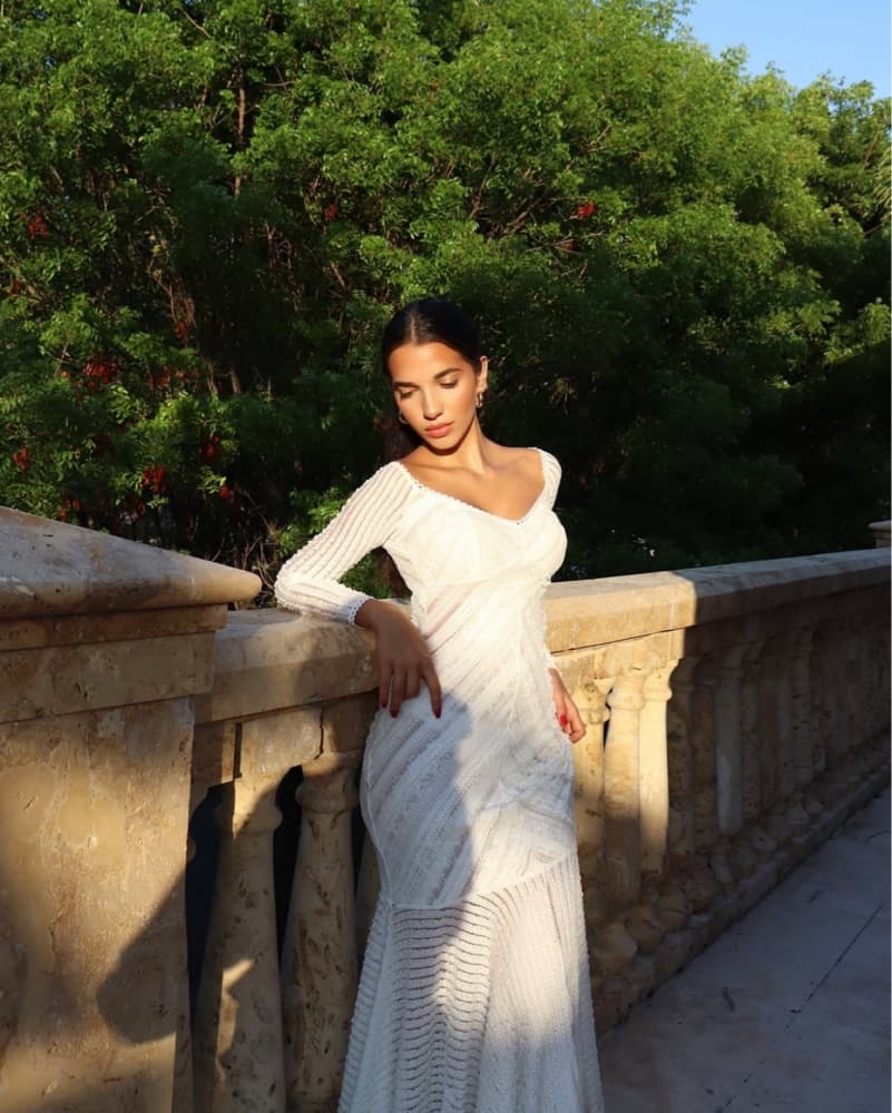 Charo Ruiz Ibiza White Long Sleeve Dress - Image 2
