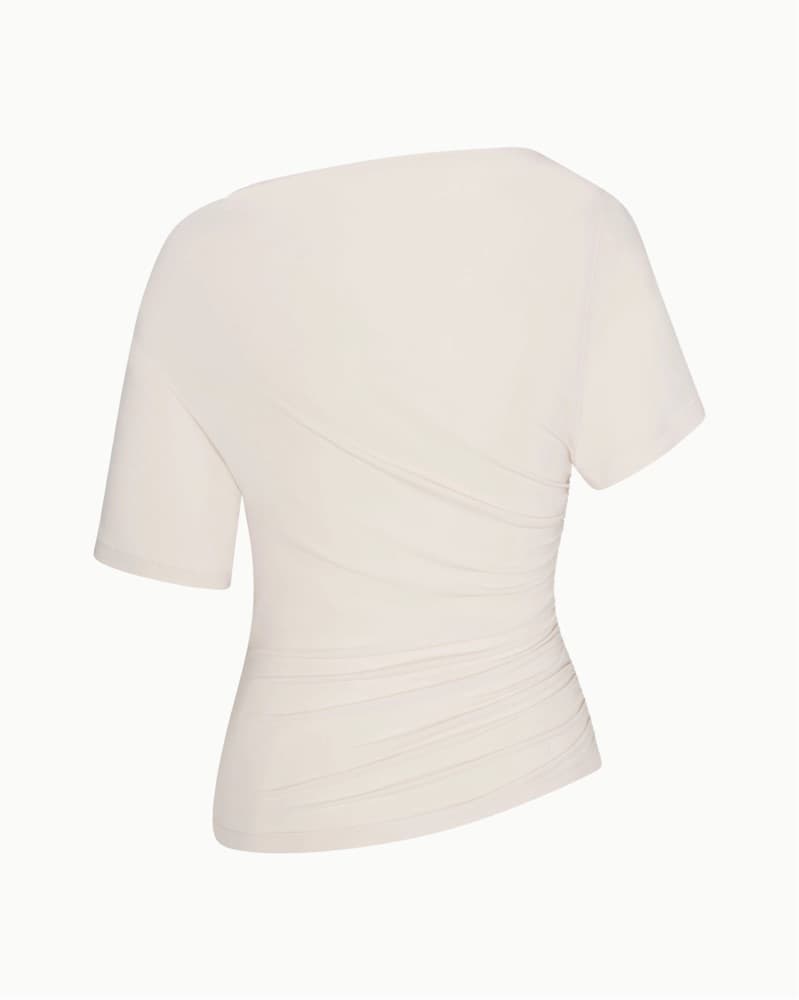 Khy Asymmetrical Ruched Top - Image 3