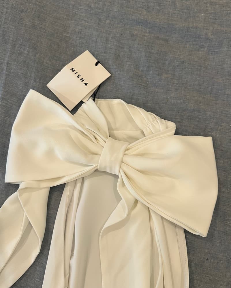 White Bow GoMisha Evianna white bow gown - Image 5