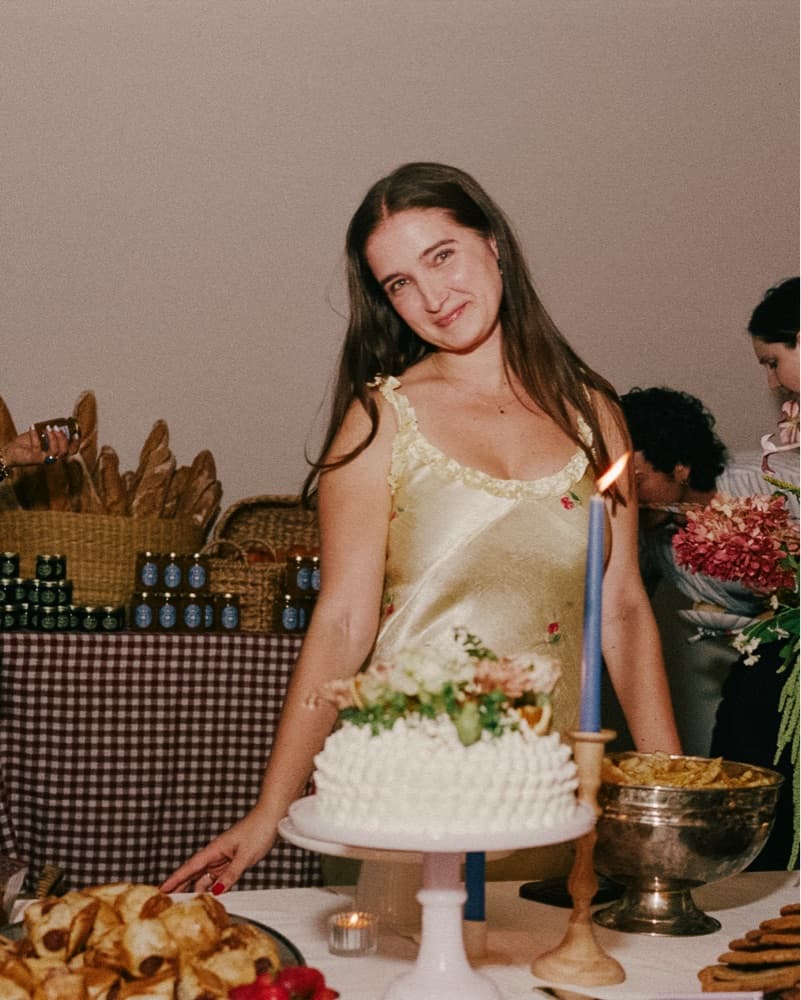 Elegant Gold Floral Satin Dress - Image 3