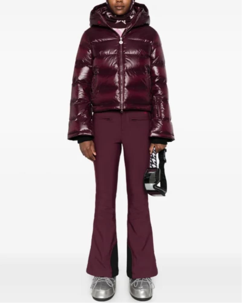 Sleek Burgundy Ski Jacket - Image 1