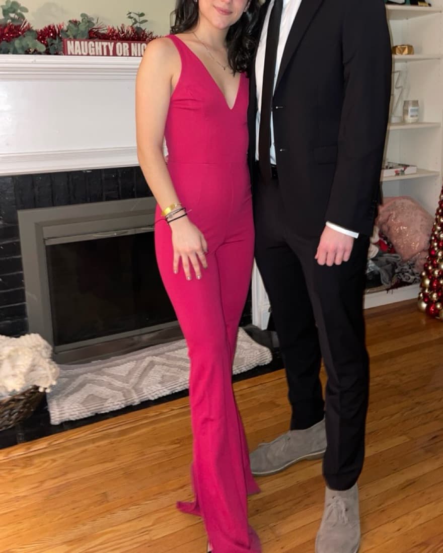  Hot Pink Jumpsuit - Image 1