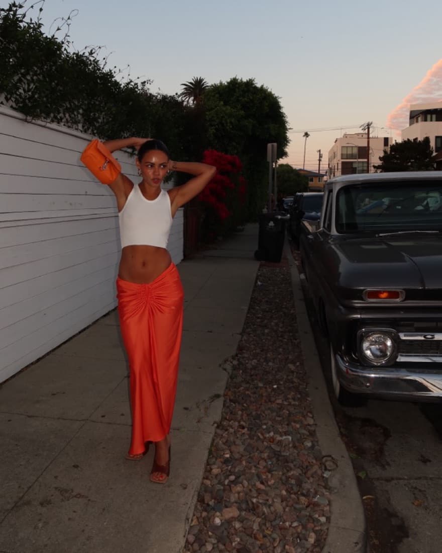 Orange RESA Skirt - Image 1