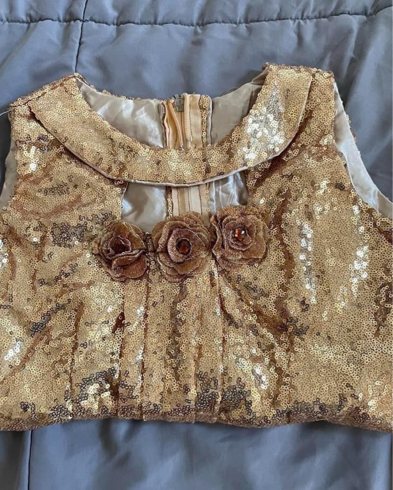 24K Gold Sequin Top - Image 4