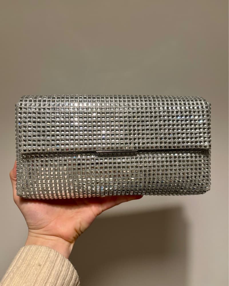 Evening Rhinstone Clutch/Crossbody Bag - Image 1