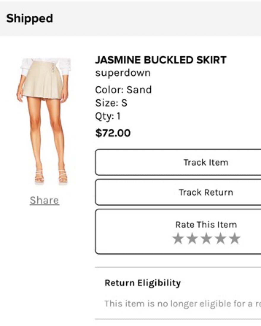 Superdown Buckled Pleat Skirt - Image 3